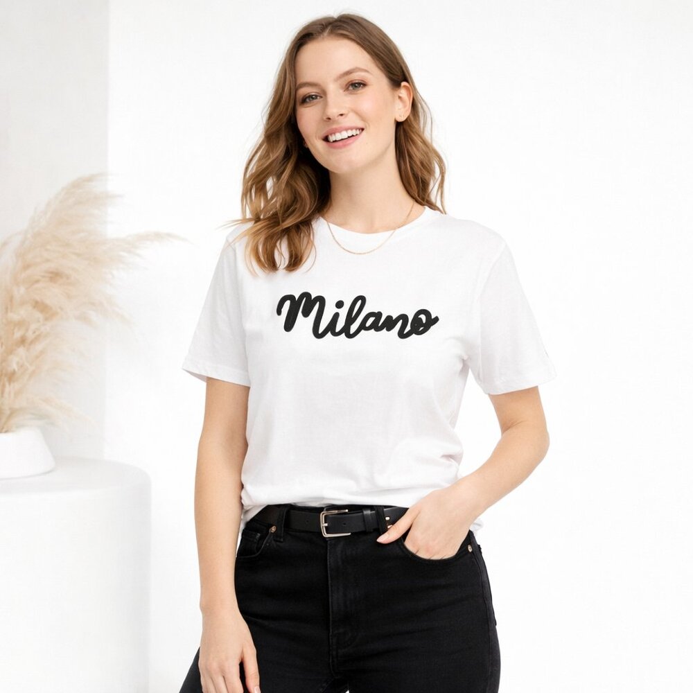 Friends Like These Milano Appliqué T-Shirt White US 8